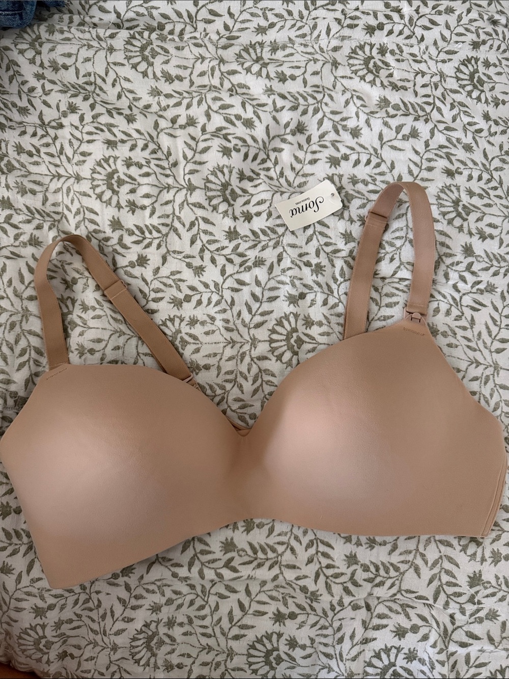 NWT Soma Nude Nursing Wireless Bra 40C